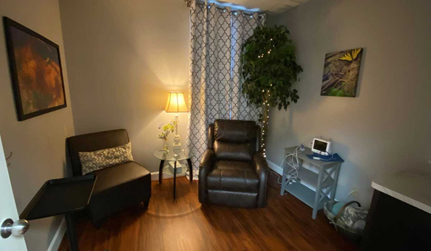 A Ketamine treatment room in Tampa Florida.