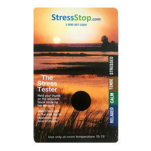 Customized Sunset Stress Testing Card