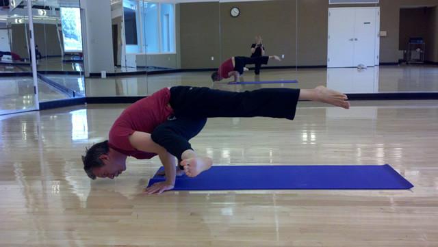 Jim Porter doing Yoga