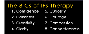 List of the 8 C's of IFS Therapy