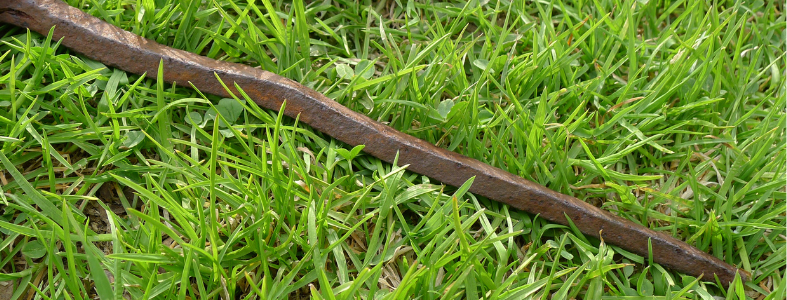 pipe in the grass 