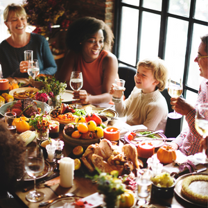 Family at Thanksgiving Dinner