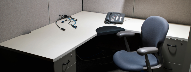 vacant office chair/workstation