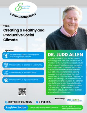 Dr. Judd Allen: Creating a Healthy and Productive Social Climate