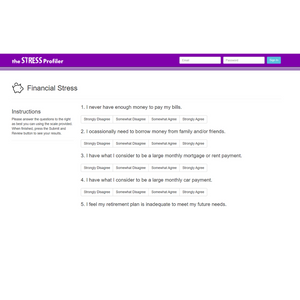 Online Stress Profiler