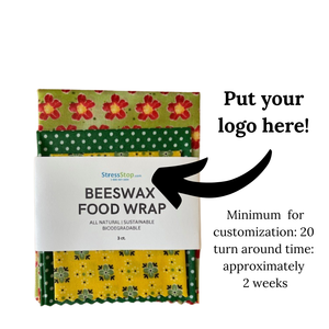 Beeswax food wrap put your logo here!