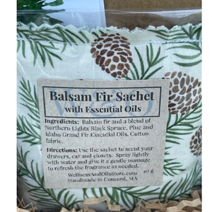 Balsam Fir Sachet Infused with
Essential Oils
