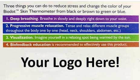 Customized 3 Dot Biodot Cards Stress Dots Personalized